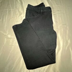 Black Denim  Old Navy High Rise Wow straight jeans size 16 woman